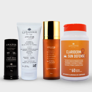 Kit completo de tratamento + Clariderm & Sun defense